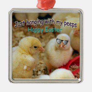 Just Hanging with my Peeps Metal Tree Decoration