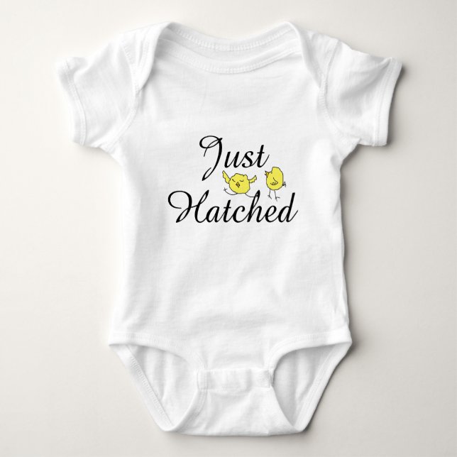 Just hatched baby onsie bodysuit (Front)
