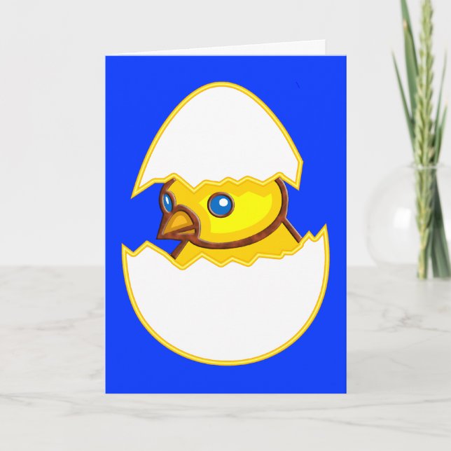 "Just hatched" Birth Announcement Card B2 (Front)