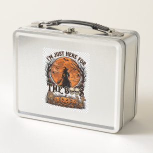 Just Here Boos Halloween Witch Moon Pumpkins_1 Metal Lunch Box