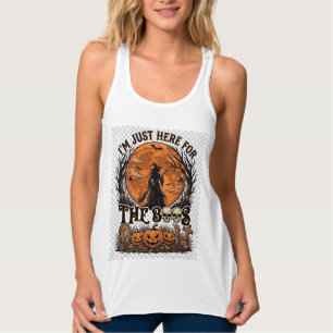 Just Here Boos Halloween Witch Moon Pumpkins_1 Singlet