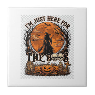 Just Here Boos Halloween Witch Moon Pumpkins_1 Tile