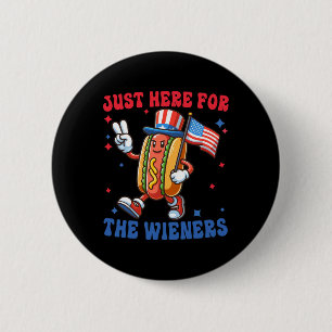 Just Here For The 4th Of July 6 Cm Round Badge