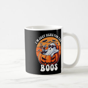 Just Here For The Boos Ghost Funny Men Women Hallo Coffee Mug