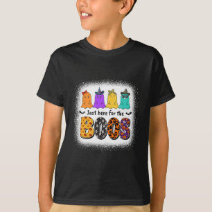 Just Here For The Boos Ghost Halloween Costume Boy T-Shirt