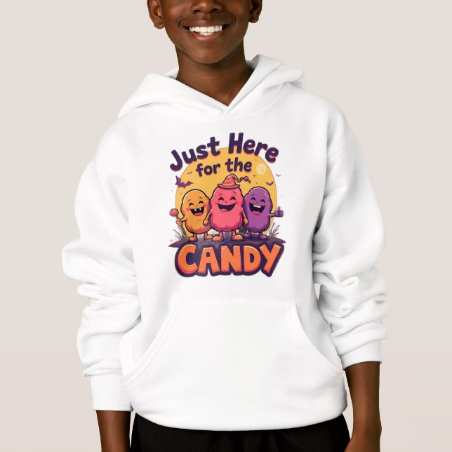 Just Here for the Candy – Funny Halloween Quote De (Front)