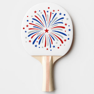 Just Here For The Fireworks Funny For Couple Ping Pong Paddle