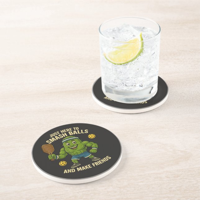Just Here to Smash Balls and Make Friends Coaster (Side)