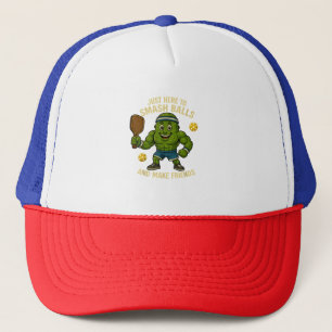Just Here to Smash Balls and Make Friends Trucker Hat
