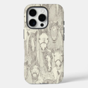 just horses natural pearl iPhone 16 pro case