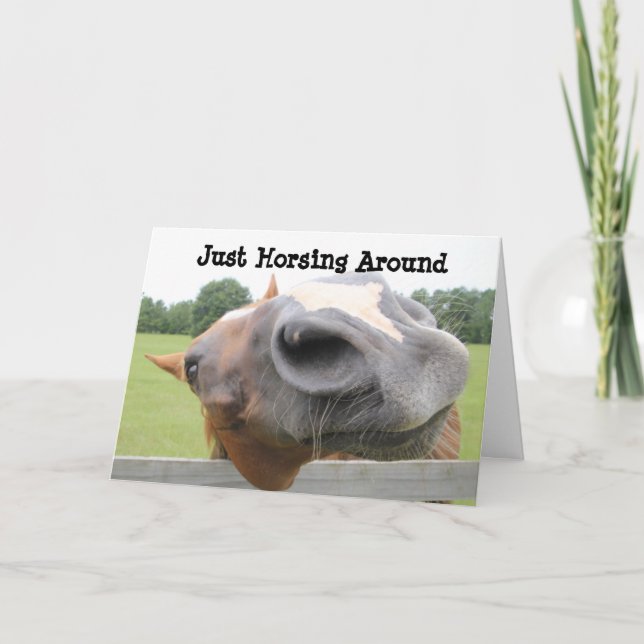 Just Horsing Around Card (Front)