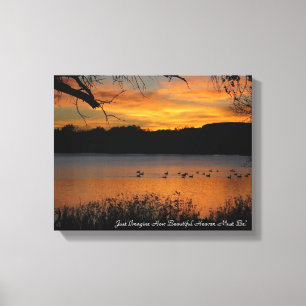 Just Imagine How Beautiful Heaven Must Be! Canvas Print