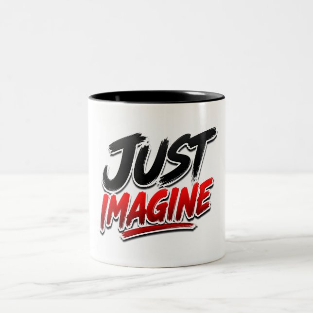 Just Imagine Typography Classic Mug (Center)