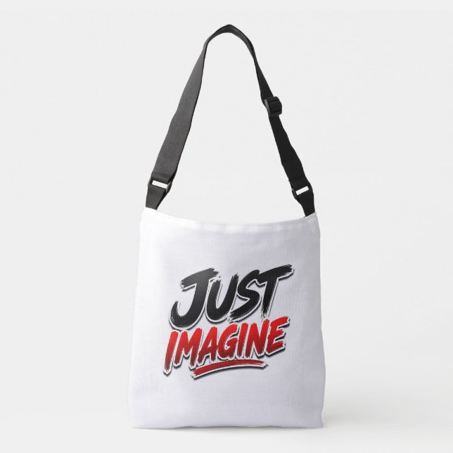 Just Imagine Typography Tote Bag (Front)