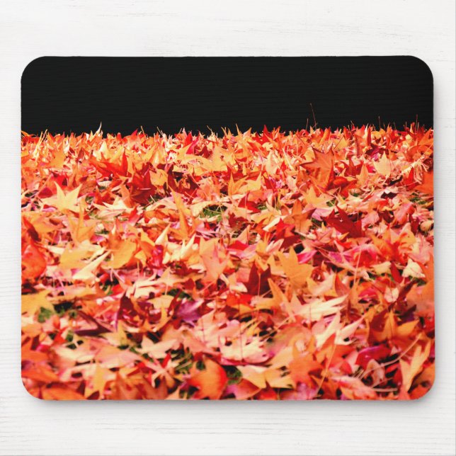 Just in Time for Autumn - Maple Leaves Mouse Pad (Front)