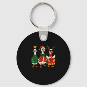 Just Jolly Goose Christmas Santa Reindeer Xmas Tre Key Ring