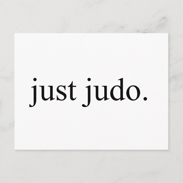 Just Judo Postcard (Front)