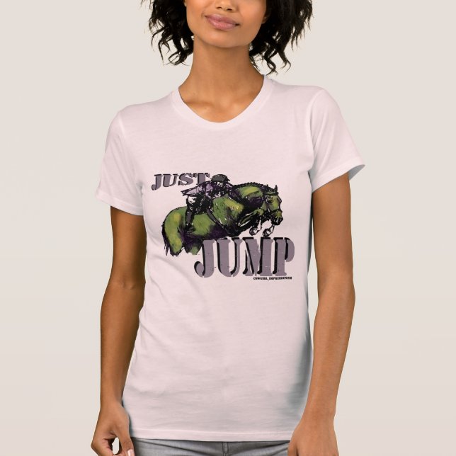 Just Jump Equestrian Design T-Shirt (Front)