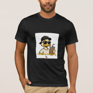 Just Keep Quacking Funny Duck Iced Coffee Lover T- T-Shirt