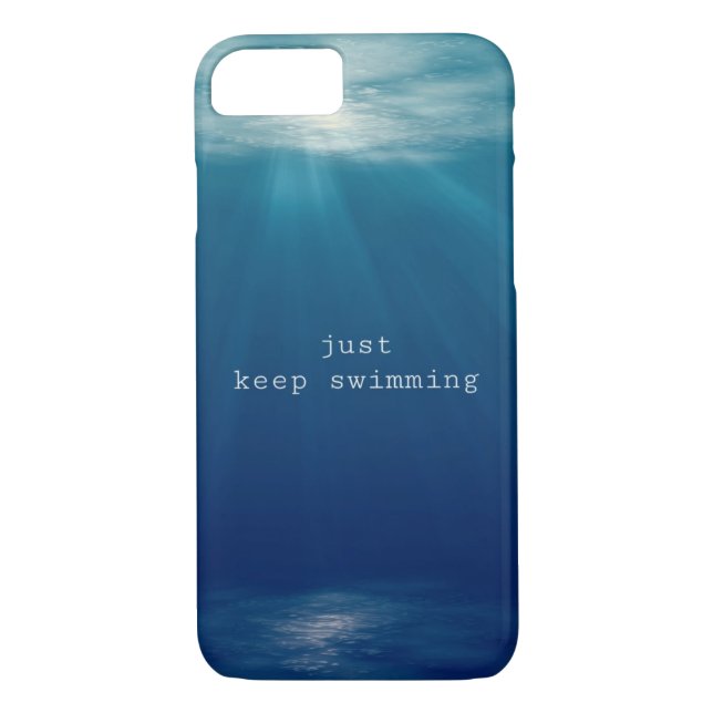 Just keep swimming Case-Mate iPhone case (Back)