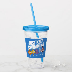 Just Keep Swimming Fish Crew Acrylic Tumbler