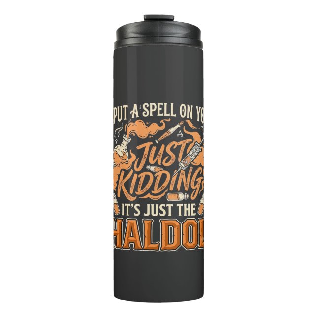 Just Kidding Haldol Halloween Potion Bottle Syring (Front)