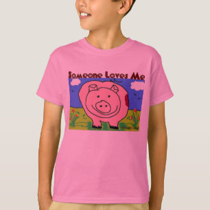 Just Kids at Heart - Pig (1c) - Someone Loves Me T-Shirt