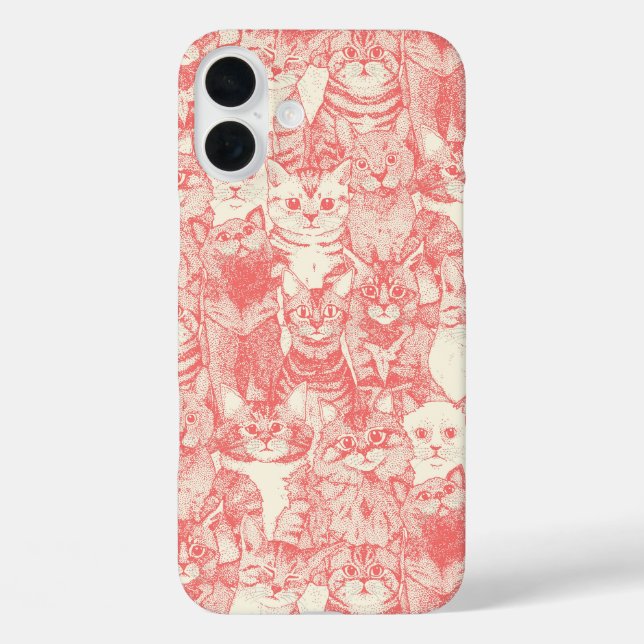 just kittens coral pink Case-Mate iPhone case (Back)
