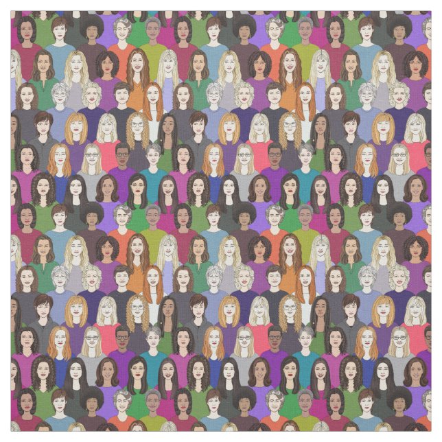 just ladies & feminists fabric (Swatch)