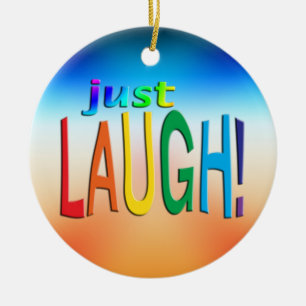 Just Laugh Ceramic Tree Decoration