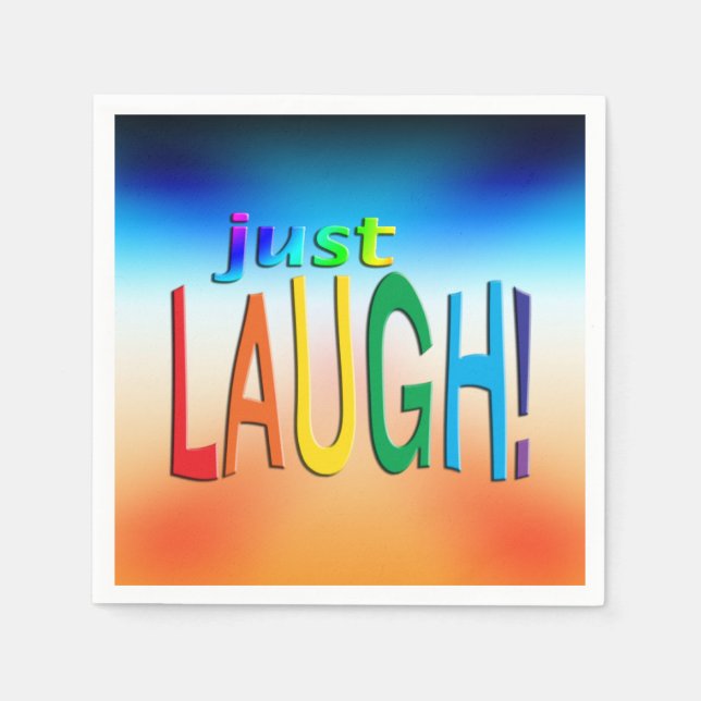Just Laugh   Napkin (Front)