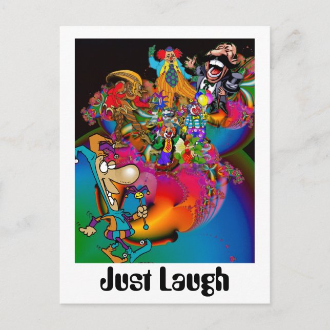 Just Laugh Postcard (Front)