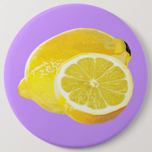 Just Lemons 6 Cm Round Badge