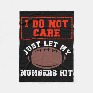 Just Let My Numbers Hit I Don't Care Who Wins Foot Fleece Blanket