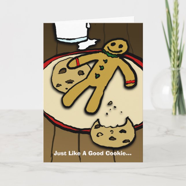 Just Like A Good Cookie... Holiday Card (Front)