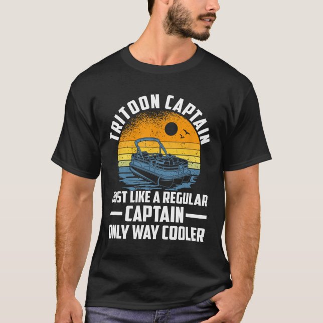 Just Like A Regular Captain Only Way Cooler  T-Shirt (Front)