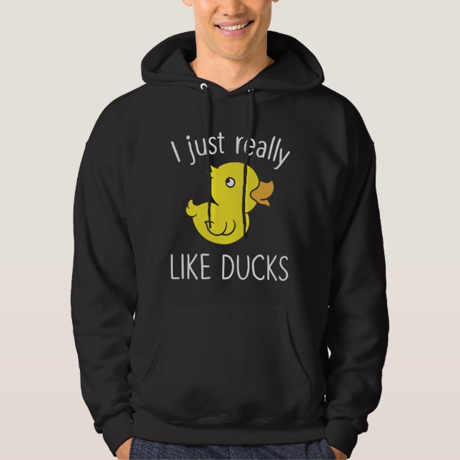 Just Like Ducks Funny Duck Lover Hoodie (Front)