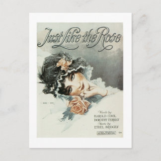 Just Like the Rose Songbook Cover Postcard