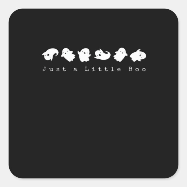 Just Little Boo Creative Casual Square Sticker (Front)