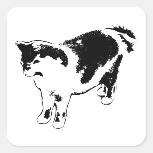 Just Looking, Not Chasing (Yet) Square Sticker