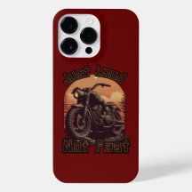 Just loud, not fast motorcycle, chopper