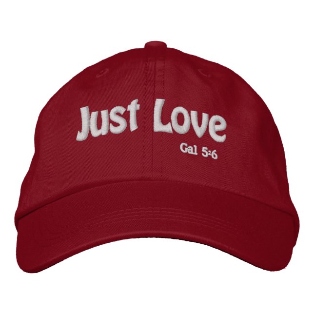 Just Love Bible Quotes Customise it Embroidered Hat (Front)