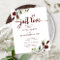Just Love Red Flowers Budget Wedding Invitations