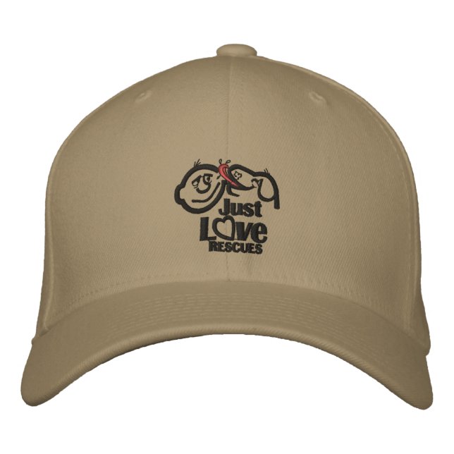 Just Love Rescue Dog Baseball Cap (Front)