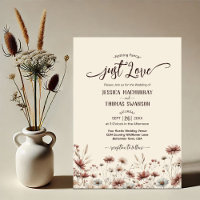 Just Love! Rustic Boho Chic Wildflowers Wedding