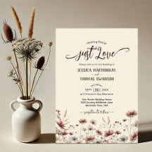 Just Love! Rustic Boho Chic Wildflowers Wedding