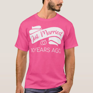 Just Married 10 Years Ago V T-Shirt