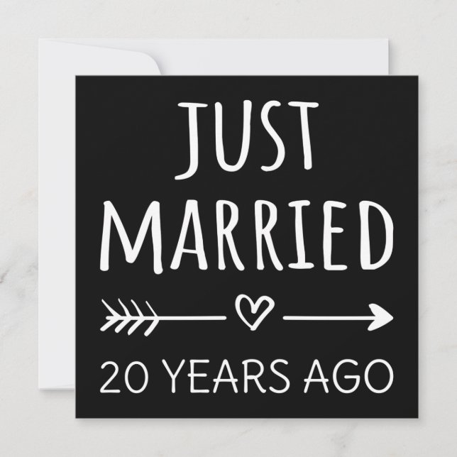 Just Married 20 Years Ago I Invitation (Front)