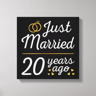 Just Married 20 Years Ago II Canvas Print