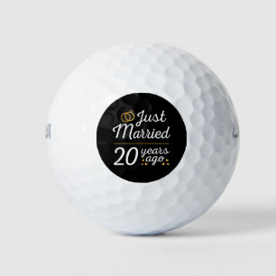 Just Married 20 Years Ago II Golf Balls